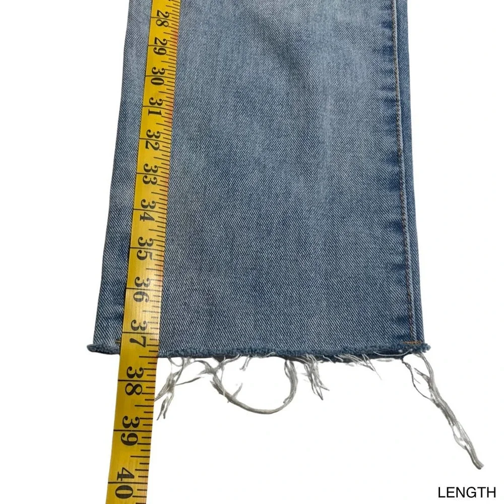 PrettyLittleThing | Women | Light Wash Extreme Distressed Mom Jeans | Size 29